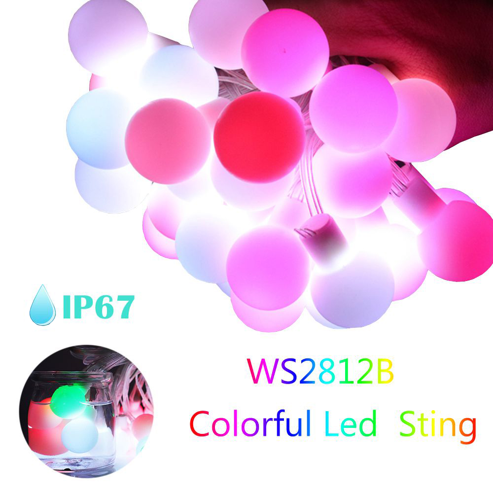 WS2812b LED Round Ball String  - огляд і ціна Ws2812B Strip 5V
