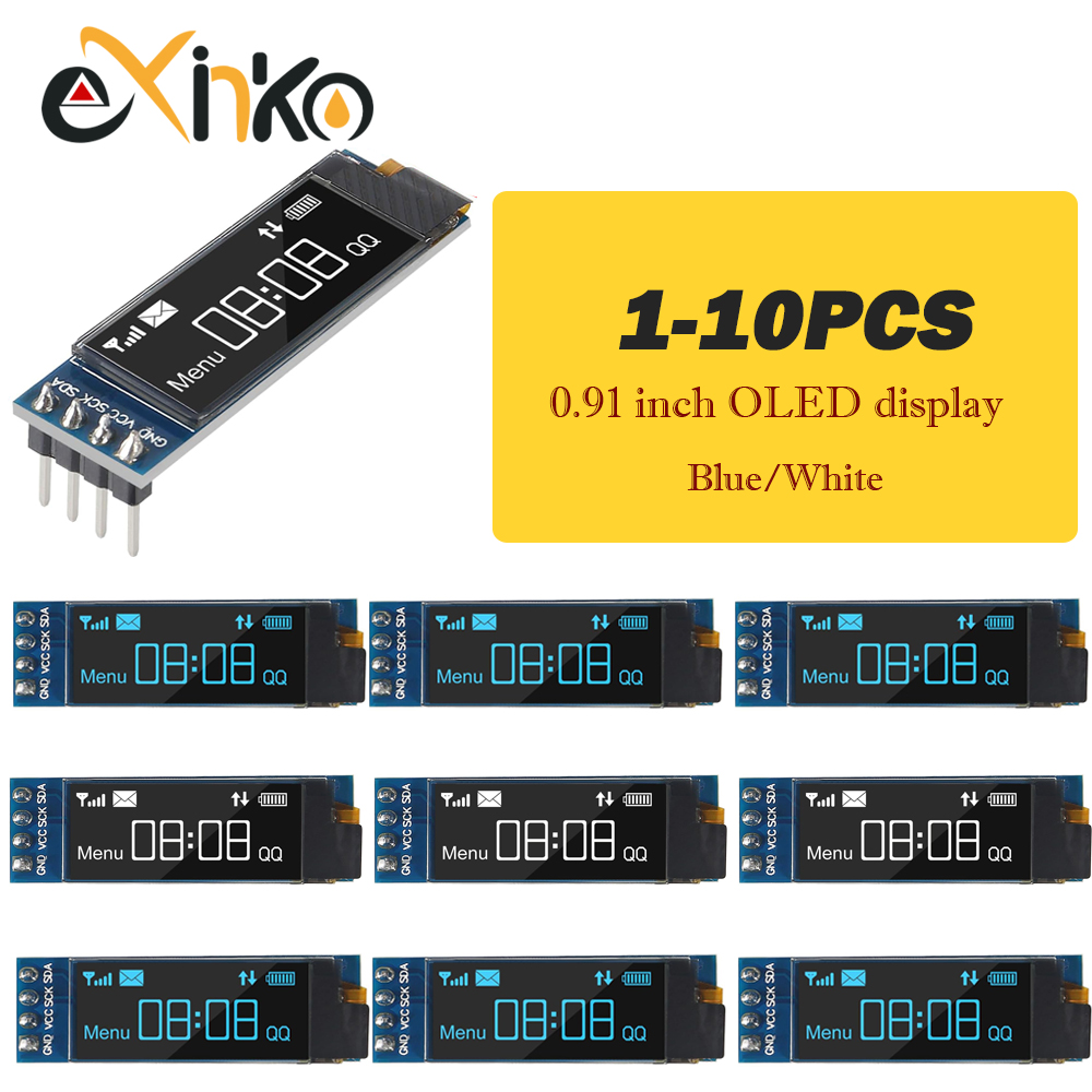 1-10pcs 0.91 inch OLED Display - огляд і ціна Ssd1306