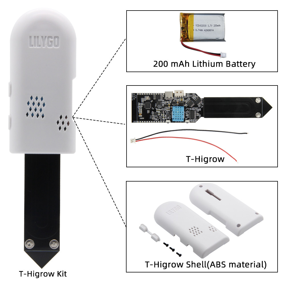 LILYGO T-Higrow ESP32 WiFi Blu - огляд і ціна Dht11