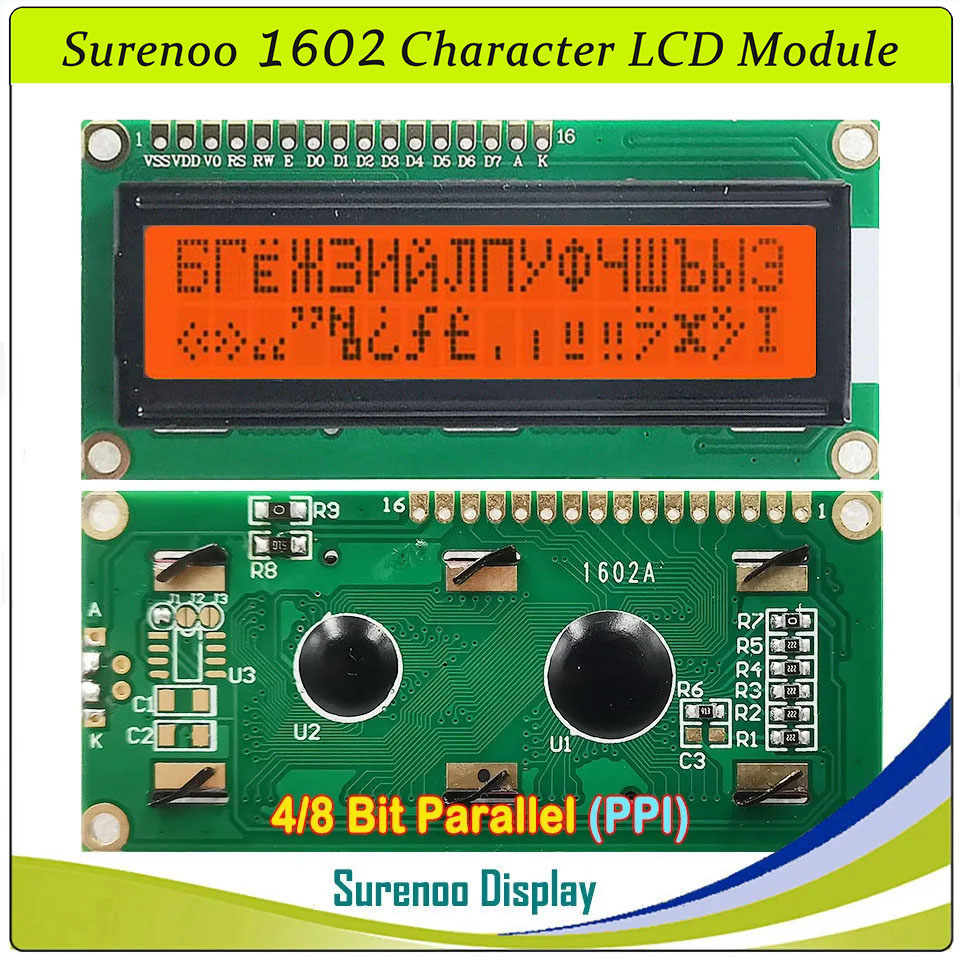 Surenoo 1602 16X2 162 5V 4-Bit - огляд і ціна Lcd 1602