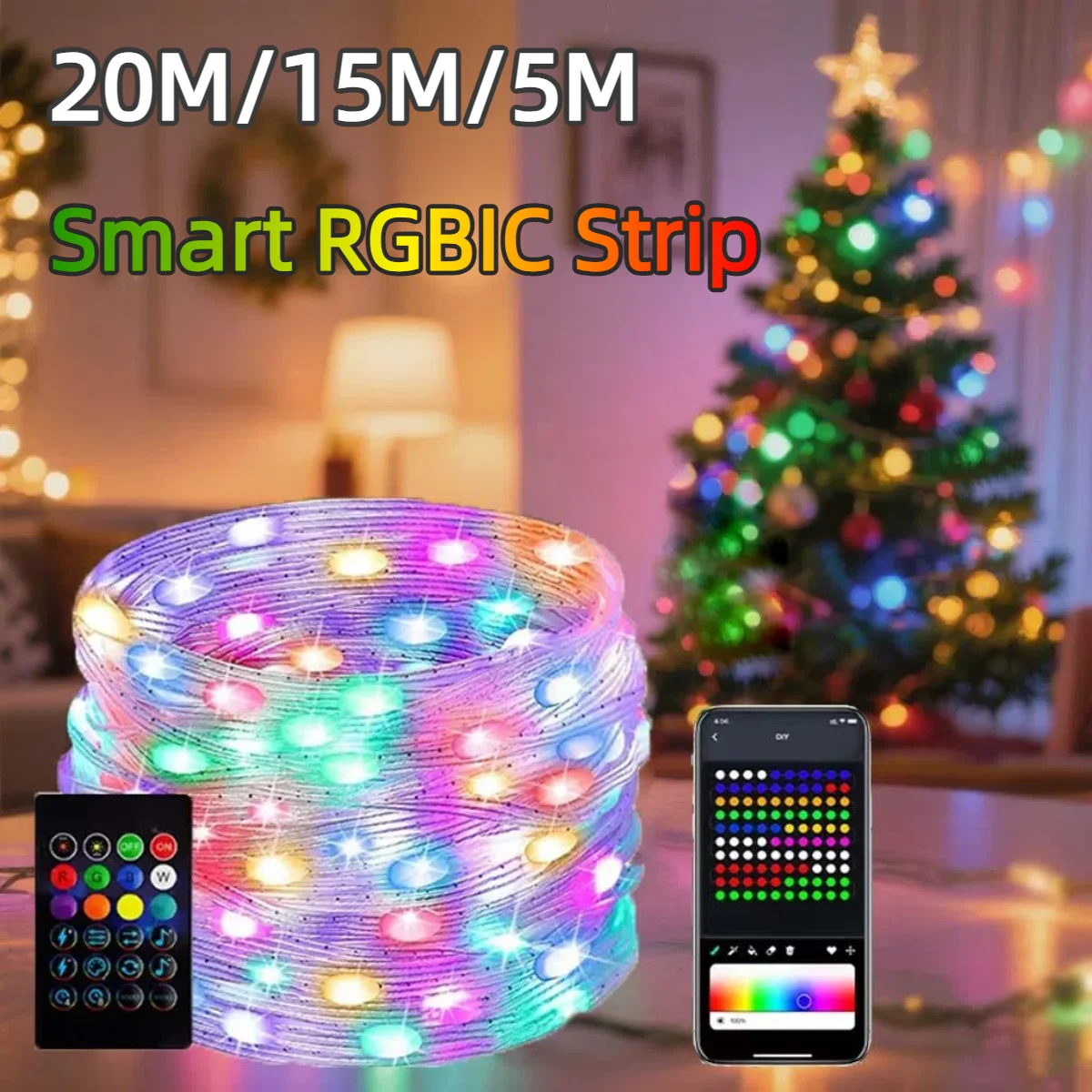 20M/10M/5M Smart USB 5V LED St - огляд і ціна Ws2812B Strip 5V