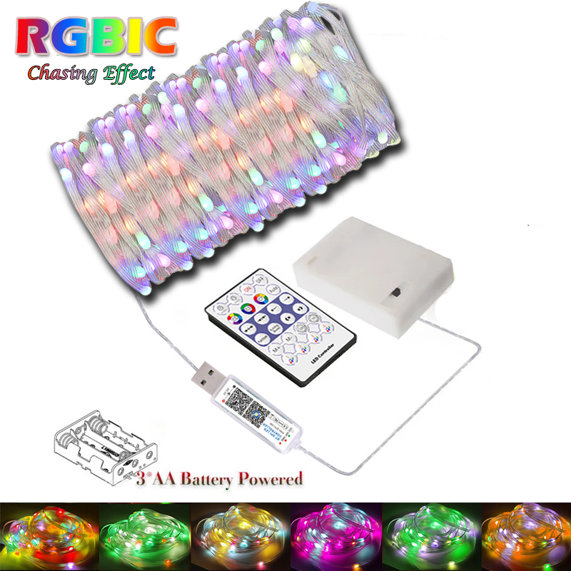 WS2812B Fairy Light String 3AA - огляд і ціна Ws2812B