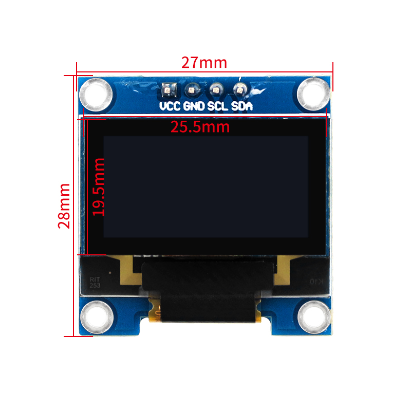0.96 Inch OLED SSD1306 I2C IIC - огляд і ціна Ssd1306