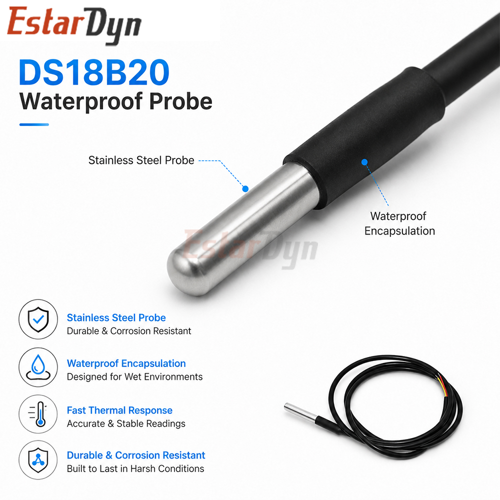 Estardyn DS18B20 Waterproof Di - огляд і ціна Ds18B20