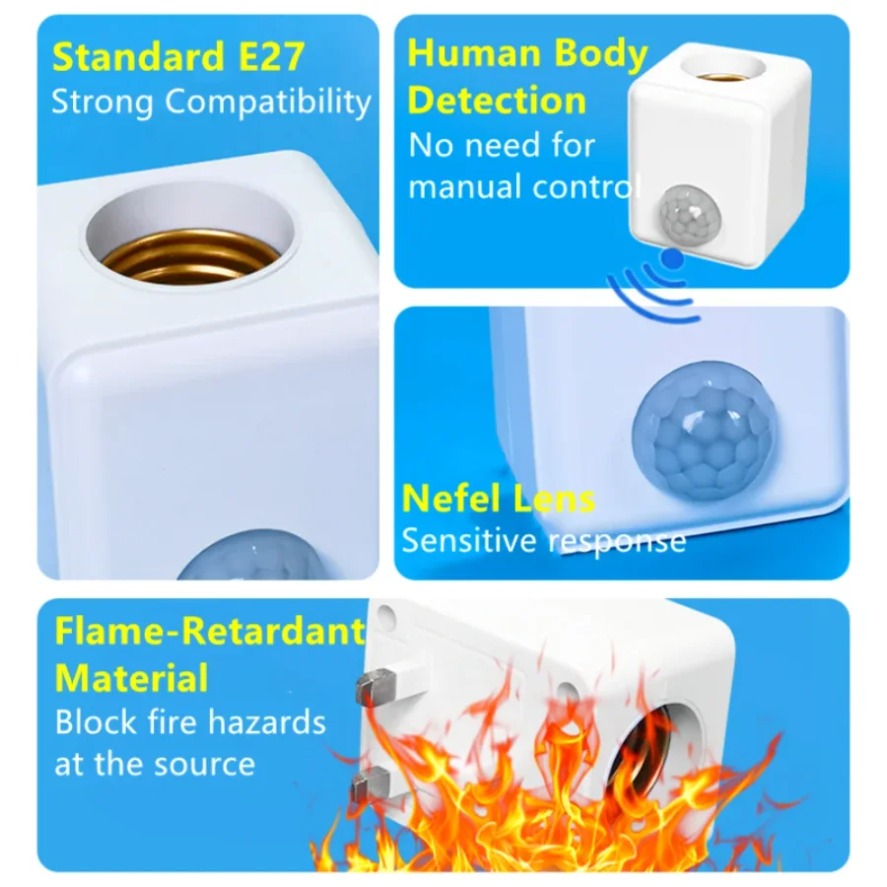 E27 PIR Motion Sensor Led Swit - огляд і ціна Pir Motion Sensor