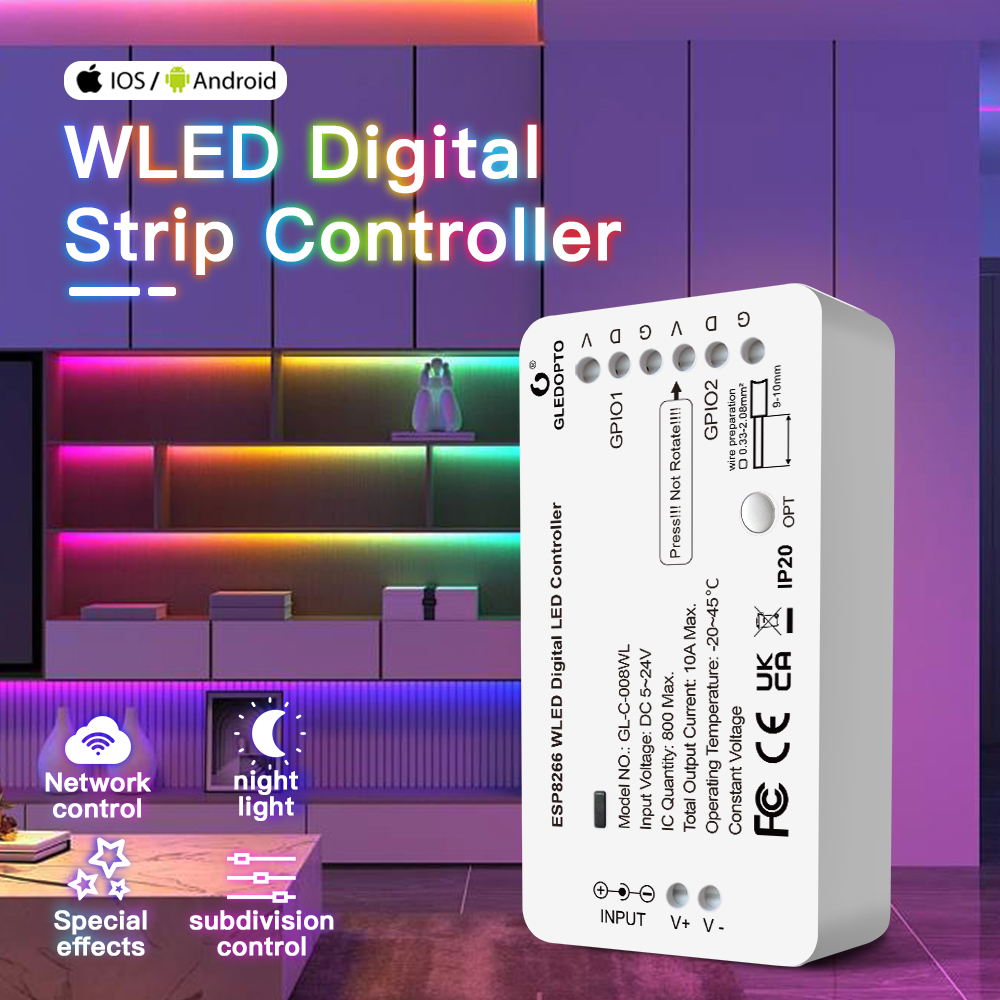 5V-24V WLED RGB RGBW Digital S - огляд і ціна Ws2812B Strip 5V
