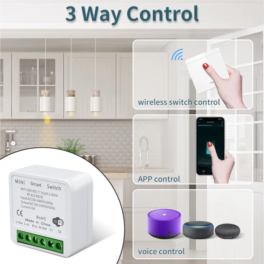 Wifi RF 433MHz Smart Switch Tu - огляд і ціна Ir Remote Module