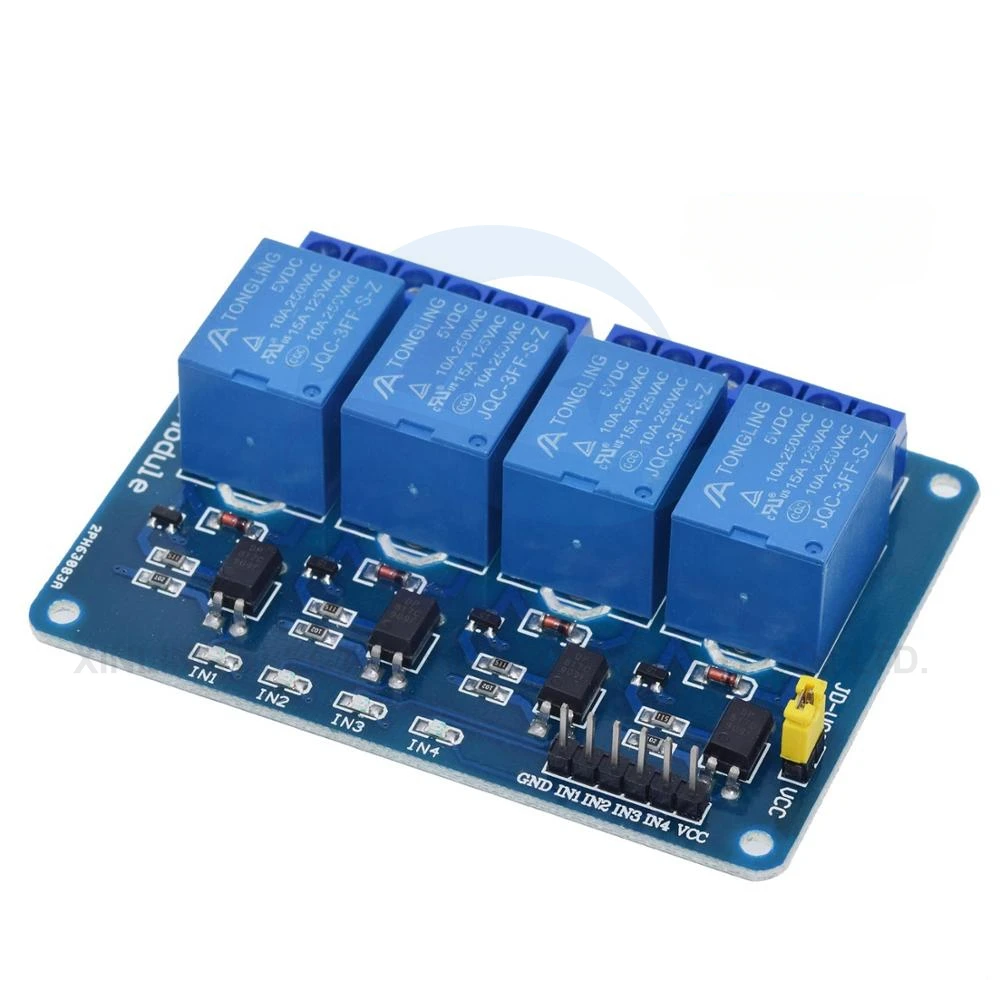 5/12V 1/2/4/6/8 Channel Relay  - огляд і ціна Relay Module 4 Channel