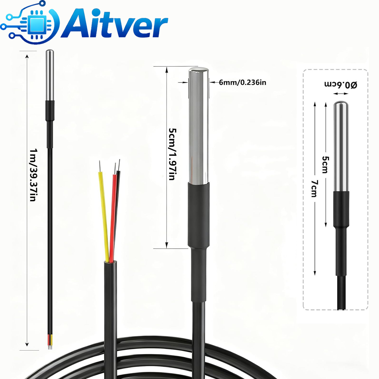 DS18B20 Waterproof Temperature - огляд і ціна Ds18B20