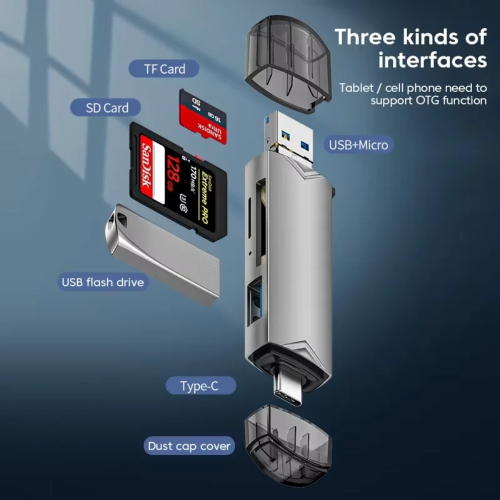 6‑in‑1 USB 3.0 OTG Card Reader - огляд і ціна Sd Card Module