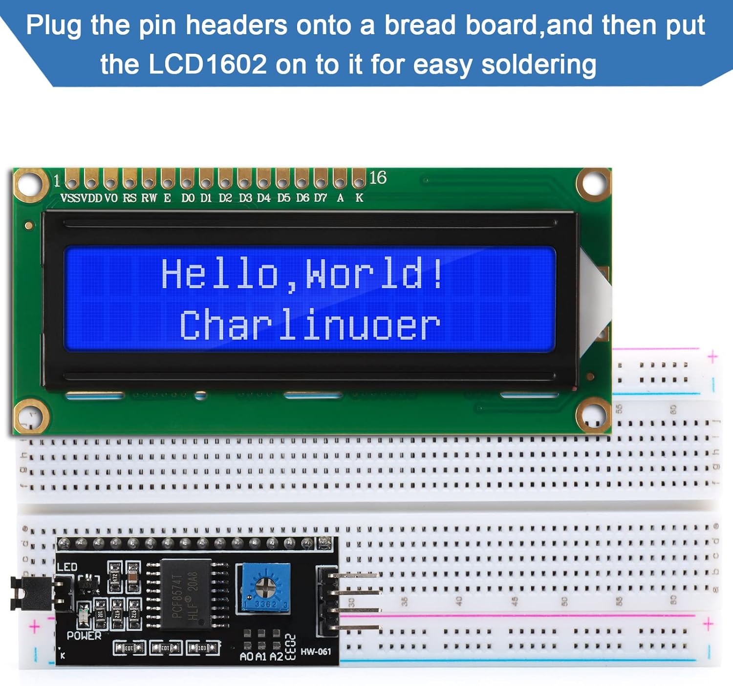 1Set 1602 LCD 20*4 Blue Screen - огляд і ціна Lcd 1602