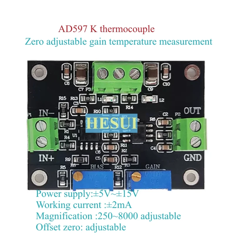 K-type thermocouple amplifier  - огляд і ціна Thermocouple Module K Type
