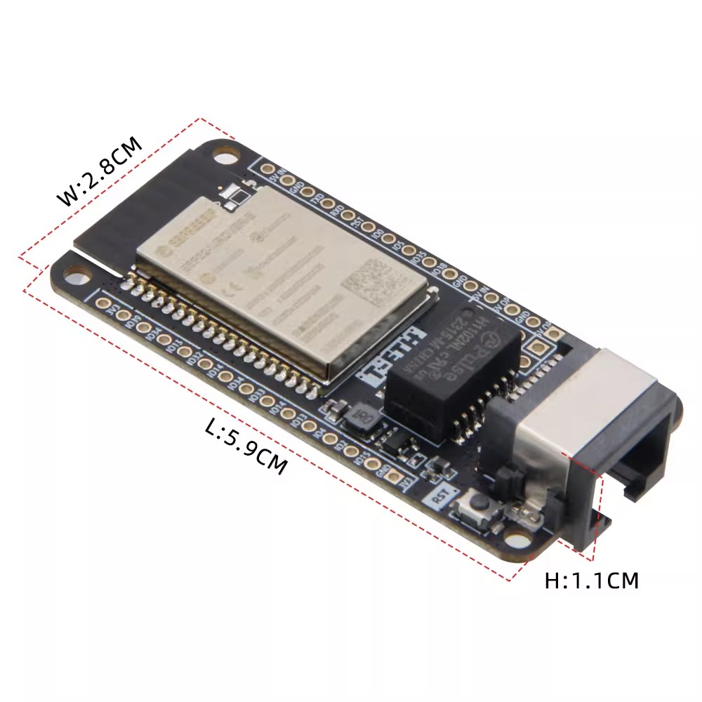 LILYGO T‑ETH‑Lite Dev Board,ES - огляд і ціна Ethernet W5500
